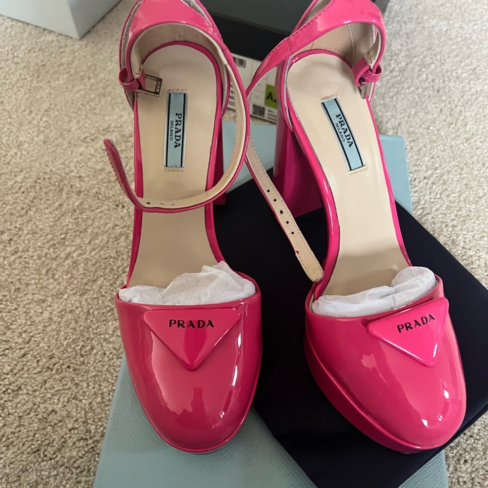 Prada hot pink heels size